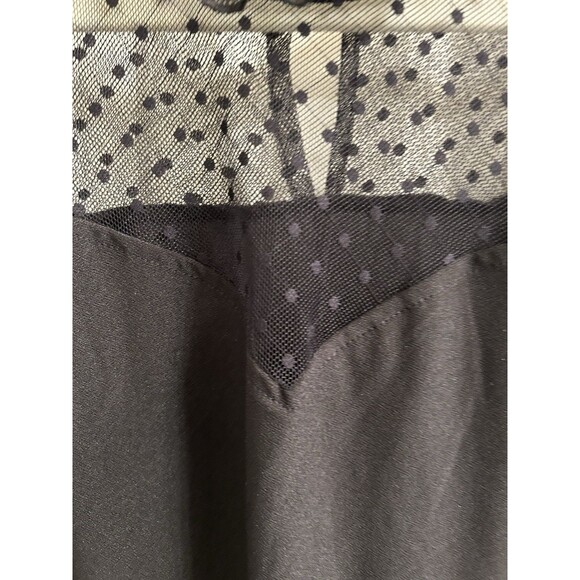 Cure Women’s Plus Short Sleeve Black Top Lace Shoulder Cleavage Whimsygoth 1X - Picture 4 of 5